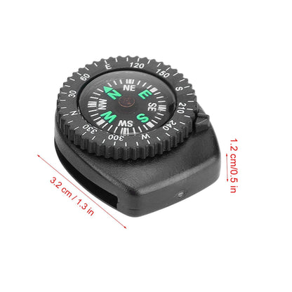 2pcs Compass for Watch Sliding Navigation Wristband Portable Beautiful Appearance Compasses Suitable for Outdoor Camping Boating