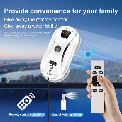 PuRuiKai Ultra Thin Robot Vacuum Cleaner Window Cleaning Robot Window Electric Glass Limpiacristales Remote Control For Home