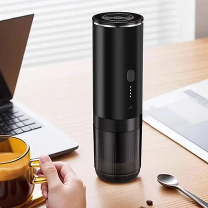 20 Bar Self-Heating Wireless Portable Espresso Maker, One-Click Automatic Extraction Mini Coffee Machine, Multi Capsule Compatible Rechargeable Travel Coffee Maker, Compact Portable Coffee Brewer for Car, Road Trip, Camping,