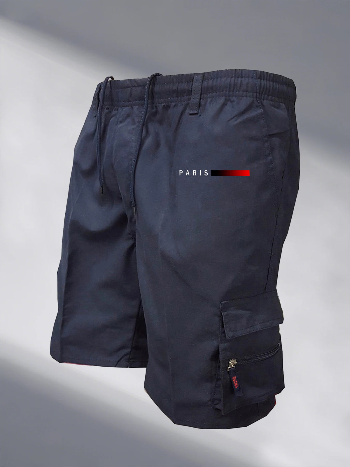 Men's Tactical Shorts Elastic Waist Cargo Work Shorts Men Outdoor Casual Street Style Jogging Shorts Loose Work Casual Shorts