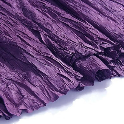 11 Colors Irregular Pleated A-line Skirt For Women High Waist Solid Color Loose Fashion Skirts Casual 2025 Spring New