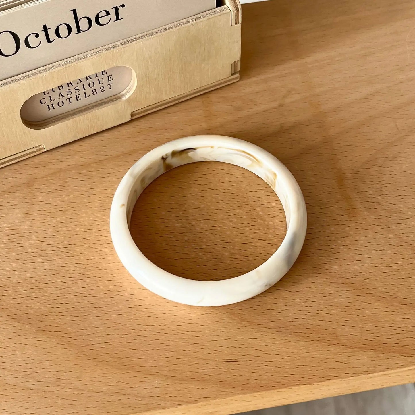 Smudged Resin Fine Bracelets for Women Vintage Acrylic Korean Fashion Jewelry Elegant Easy Match Simple Pulseras