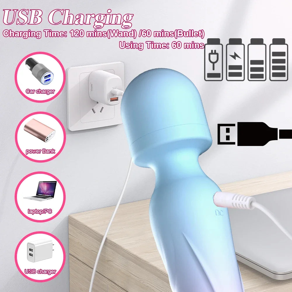 3 IN 1Mode Dildos Vibrator AV Machine Magic love Wand Clitoris G Spot Stimulator Female Vagina Massager Woman Adults Sex Toys 18