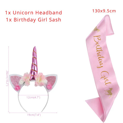 Unicorn Birthday Decorations for Girl Plate Napkin Cup cake topper Unicorn Party Supplies Kids Birthday Party Decor Baby Shower