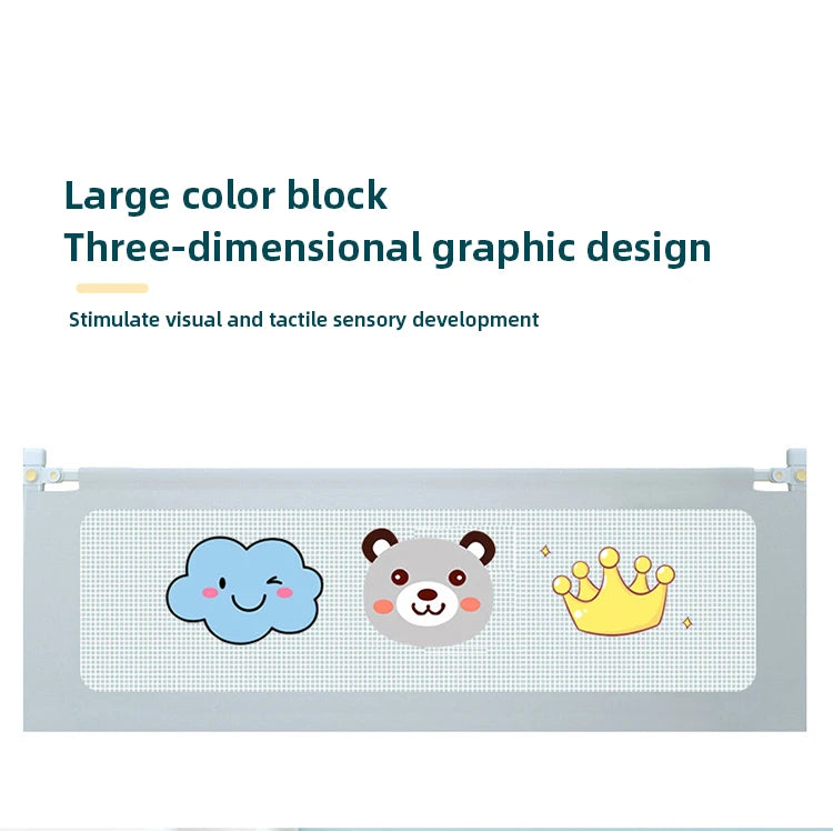 IMBABY Bed Guardrail Liftable Crib Protectors Adjustable Handrail Bed Safety Children Washable Baby Safety Bed Barrier Bumper