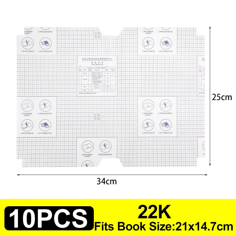 10-30Pcs A4/16K/22K Matte Clear Self-adhesive Book Cover Wrap Waterproof Textbook Skin Sleeve Students Book Wrapping Supplies