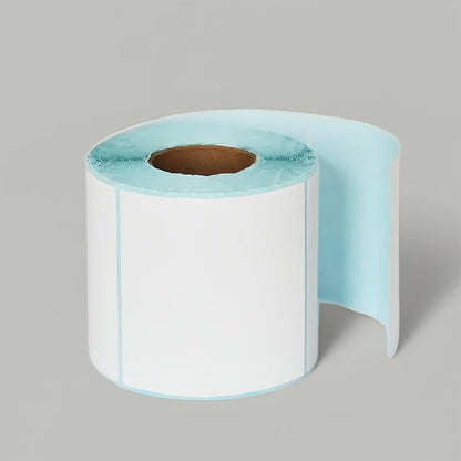 Thermal Paper Label for Warehouse & Logistics - High-Quality Adhesive Labels with Pre-Drilled Holes, Durable Blue，70*40mm
