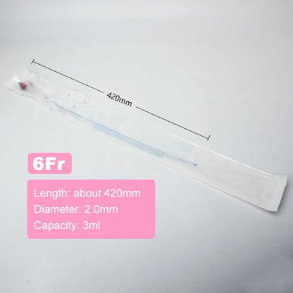 10PCS Medical 2-Way Silicone Foley Catheter Cannula 6Fr 8Fr 10Fr Canine Dog Urinary Catheter Veterinary Consumables