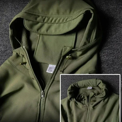 Winter Soft Shell Mens Tactical Set Outdoor Windproof Waterproof Warm Combat Suit Multi Pocket Thickened Camo Hunting Uniform