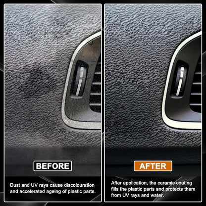 Hydroshine Ceramic Trim Restorer Car Plastic Leather Rubber Restorer Auto Polish And Repair Coating Renovator Refurbish Agent