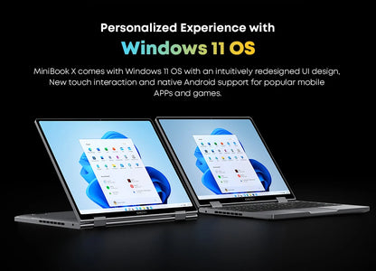 CHUWI MiniBook X Laptop Tablet 2 In 1 Intel N150/N100 10.51" FHD IPS Screen 16GB / 12GB RAM LPDDR5 512G SSD Windows 11 Notebook