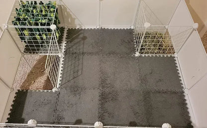 4/10Pcs Rabbit Guinea Pig Cage Liner Small Pet Items Waterproof Anti Slip Bedding Mat Highly Absorbent Pee Pad For Pet SleepMat