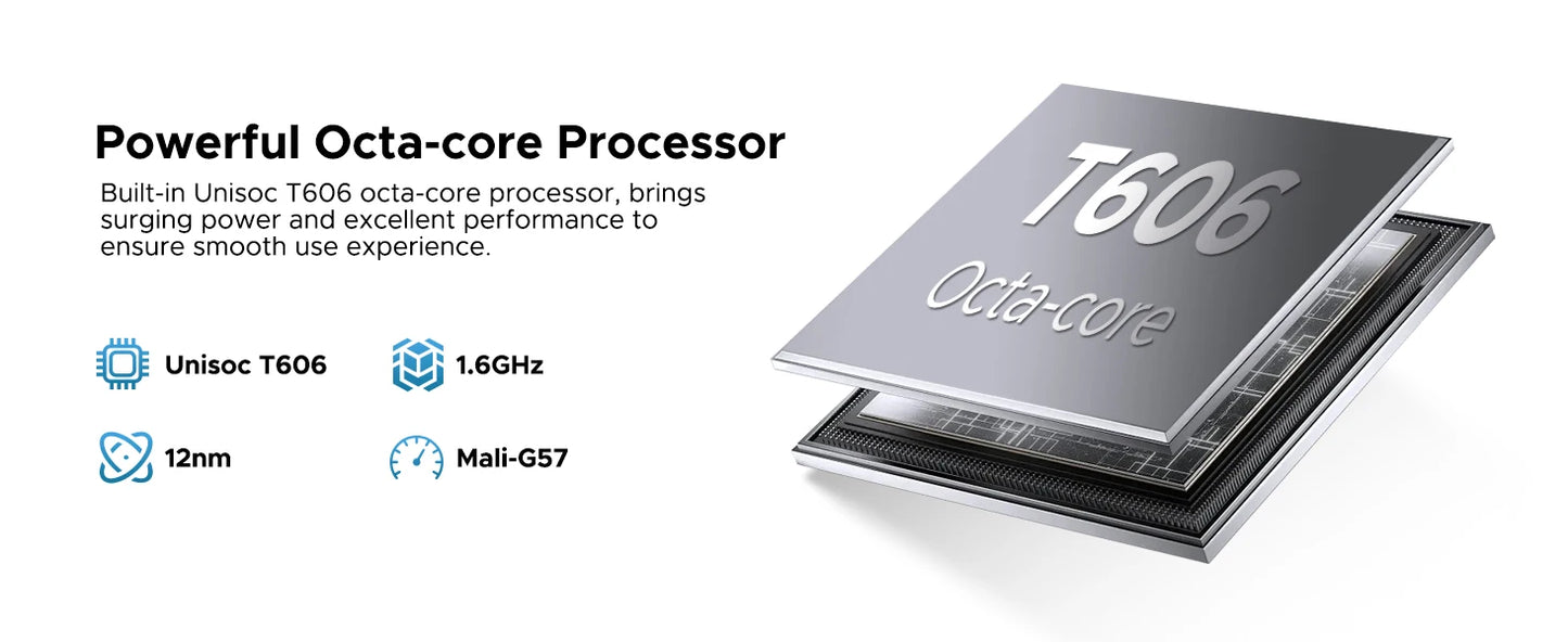 DOOGEE U11 Android 15 Tablet 11'' Ultra-clear 90Hz Display 4GB RAM 128GB ROM 8580mAh Battery Dual Speaker Supports Widevine L1