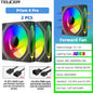 TEUCER Prism4 Pro ARGB Fan 120mm PC Case Fan Kit 4pin PWM CPU Cooling Fans 3pin 5v RGB 12cm Gaming Computer Fan