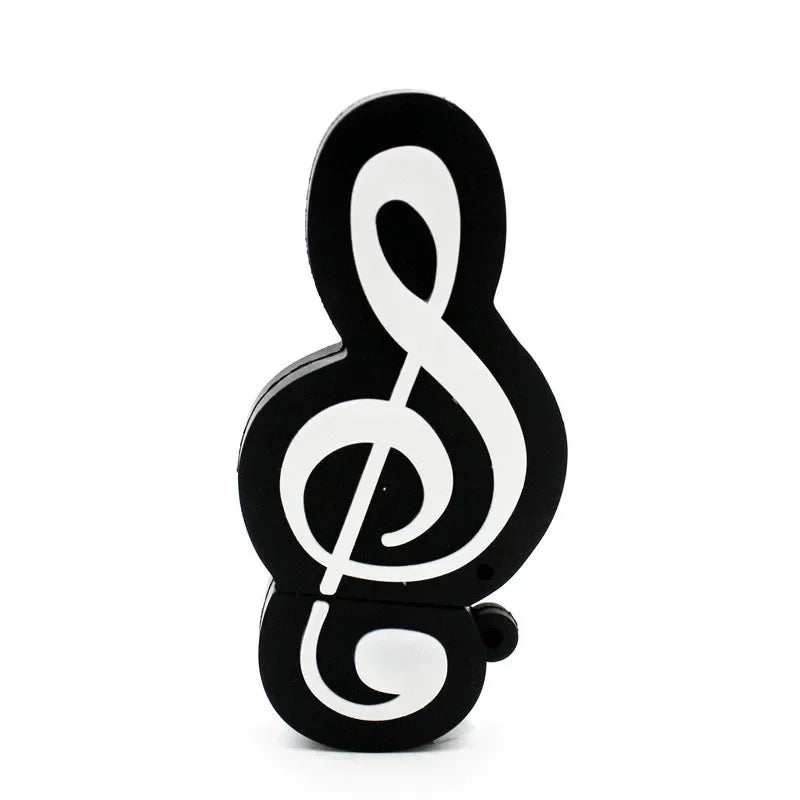 JASTER Music note Pen drive Musical instrument USB 2.0 Flash Drives  64GB 32GB 16GB 8GB Cartoon Memory stick Pendrive U disk 4GB