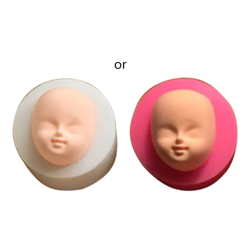 Elf silicone Q version face face mold ultra-light clay soft pottery face mold bjd silicone fairy ears baby face