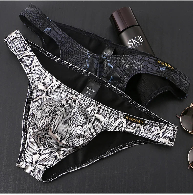 Foreign trade low-rise men's briefs men's underwear triangle printed underwear cross-border underwear wholesale KX020-SJ