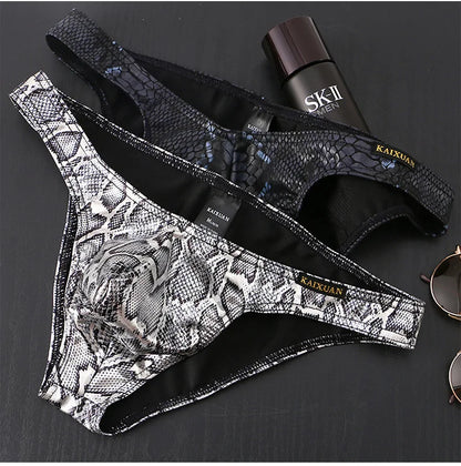 Foreign trade low-rise men's briefs men's underwear triangle printed underwear cross-border underwear wholesale KX020-SJ