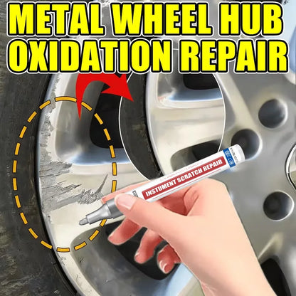 Repair Paint Pen Metal Touch Up for Wheel Rim Door Handle and Car Chrome Scratch Restoration