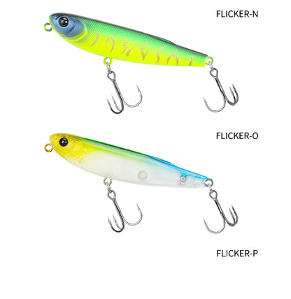 TSURINOYA FLICKER 70F Surface Fishing Lure Z Dog Floating Pencil 70mm 8.4g Chatter Artificial Hard Baits Trout Bass Pike Plug