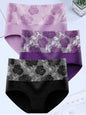 3Pcs/Lot Women's Underwear Plus Size Cotton Panties High Waist Briefs Sexy Lingerie Female Pantys M-5XL Seamless Underpant Girls