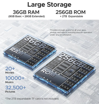 DOOGEE Blade10 Ultra Energy Rugged Phone Gemini AI 10.7mm Ultra-thin 6150mAh Battery Android 15 Widevine L1 Smartphone NFC