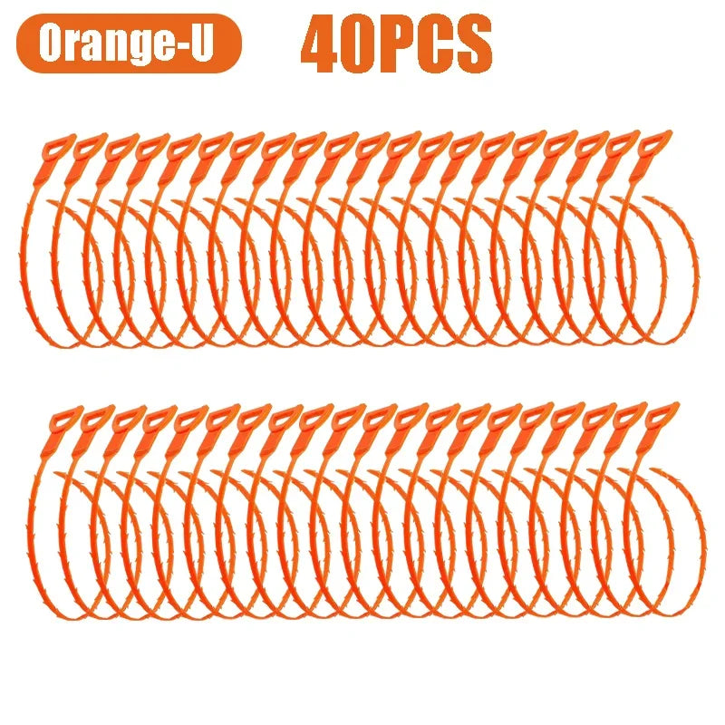Hair Dredging Hook Sewer Unblock Tools Unblocker Pipes and Sinks Drain Clog Remover Toilet Drainage Outlet Cleaning Supplies