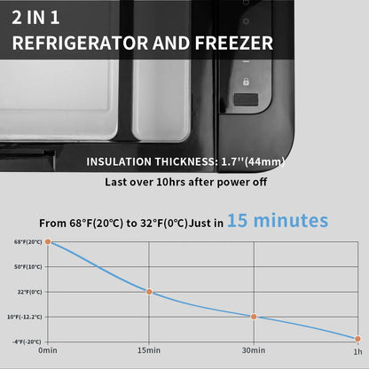 Alpicool K25 25L Compressor Car Fridge Freezer, DC 12v Camping Refrigerator, Portable Mini Cool Box for TruckCampervanRVBoat,