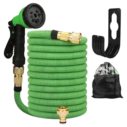 Garden Hoses 25-150ft Water Hose Expandable Flexible Garden Expanding Hoses 8 Function Nozzle Spray Wall Mountable Water Hose
