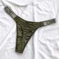 Low Waist Sexy Women Thongs Panties Rhinestones letter Diamonds G String Sports Thong Shorts Briefs T-back Fitness Size S-XL