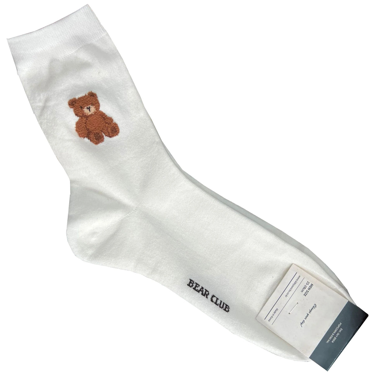 Good Quality Cartoon Gentleman Bear Men's Socks Cotton Harajuku Style Sport Boys Skateboard Novelty Breathable  Christmas Gifts