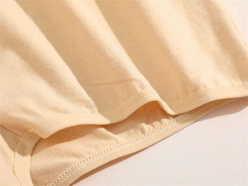 FINETOO 3PCS Women's Cotton Boyshort Panties Breathable Low Waist Solid Colors Underwear Female Casual Sports Boxers Underpants