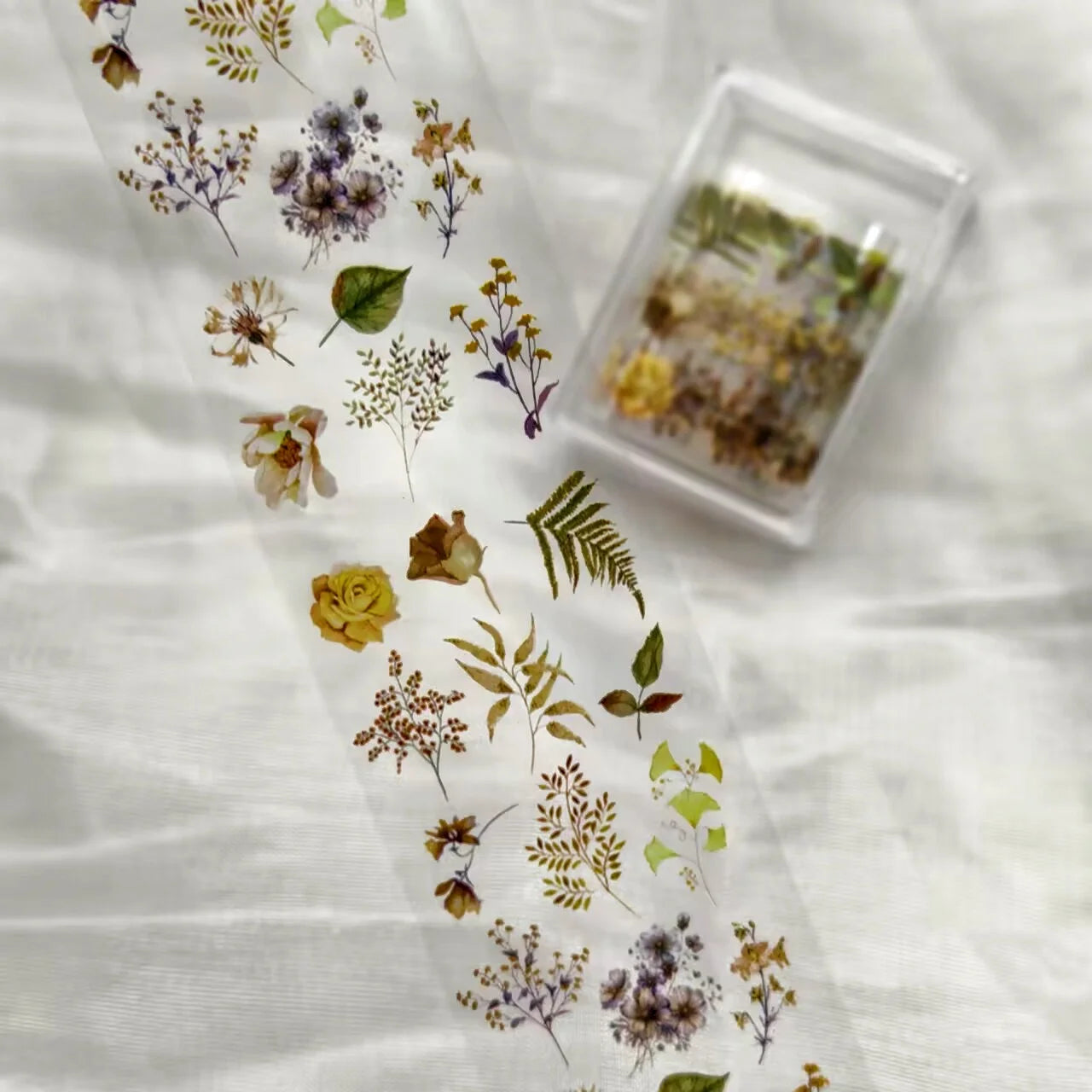 1Pc 100cm Flower Nail Foils for Transfer Paper Floral Stickers Rose Nails Wraps Tulip Nail Art Decorations