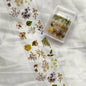 1Pc 100cm Flower Nail Foils for Transfer Paper Floral Stickers Rose Nails Wraps Tulip Nail Art Decorations