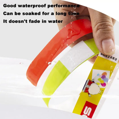 100Pcs Synthetic Paper Wristbands Disposable Waterproof Wrist Strap Event Identification Bracelets Removable Wristband Tape