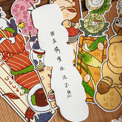 30 Sheets/Set Cute Cat Bookmark for Reading Creative Cat-Shaped Paper Bookmarks Decorative Paper Cards Stationery Gift