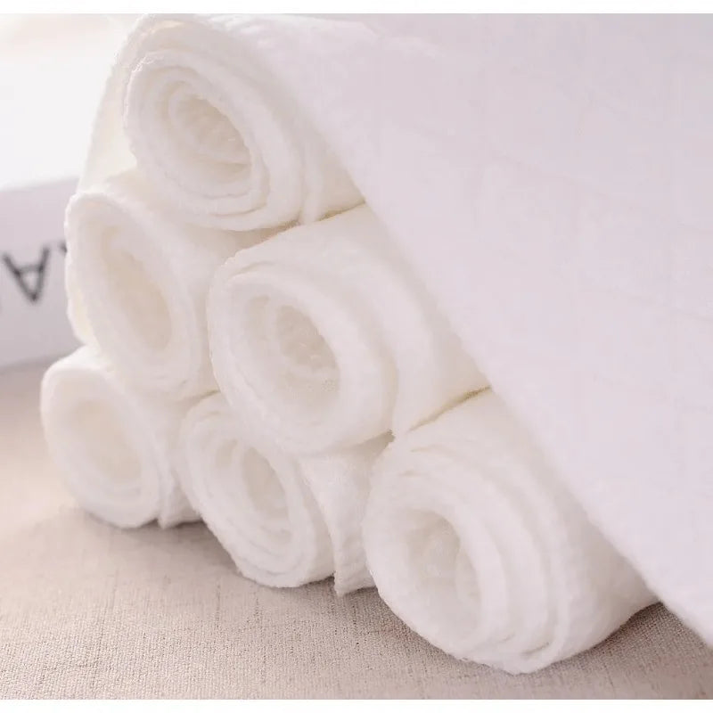 2/5/10Pcs Baby Diapers Reusable Washable Cotton Diaper Ecological Nappies Insert Cotton Cloth Breathable Absorbent Cloth Diapers