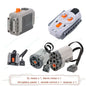 MOC Power Functions M/L/XL Motor Battery Box IR Remote Receiver for RC Car Robot Model Building Blocks Technical Modified Parts