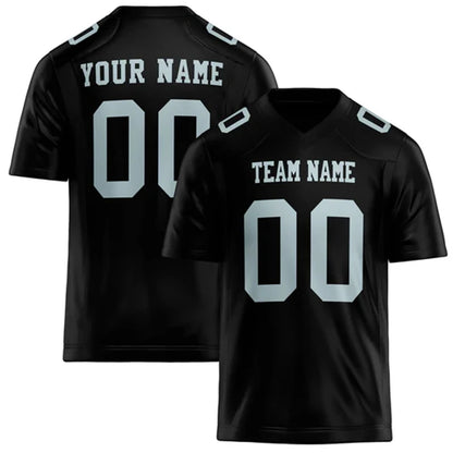 Customized Team Name Number Name Rugby T-shirt Personalized DIY V Neck Black Mens Sports T Shirt Loose Quick Dry Team Uniforms