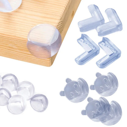 10pcs Baby Safety Silicone Protector Table Corner Edge Protection Cover Electric Socket Protection Children Anticollision Guards