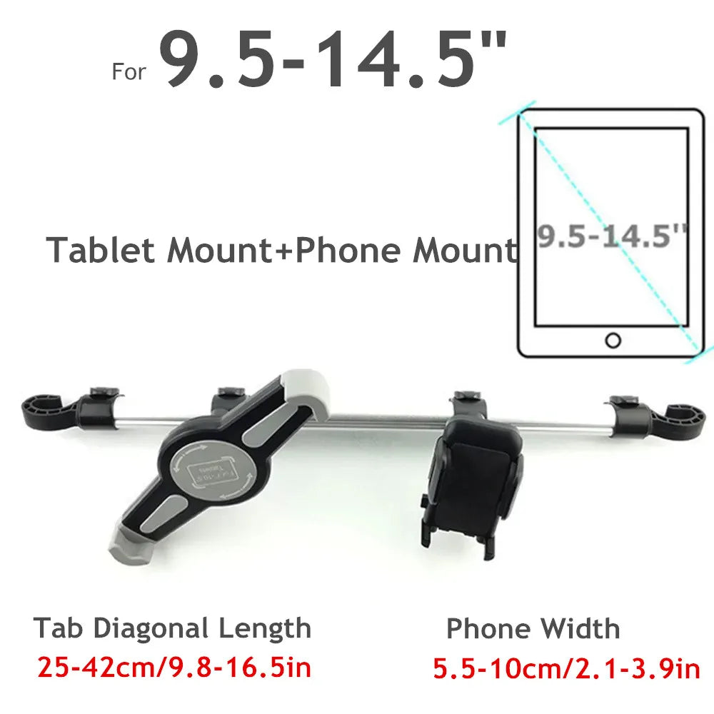 Car Tablet Headrest Holder for 7-13" Tablets Adjustable Car Back Seat Headrest Tablet Mount Stand Road Trip Essentials for Kids
