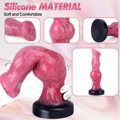 Dildo False Anal Plug Animal Dog Suspension Penis Vagina Masturbation Prostate G-Spot Stimulation Massager Anal Plug Sex Toy 18+