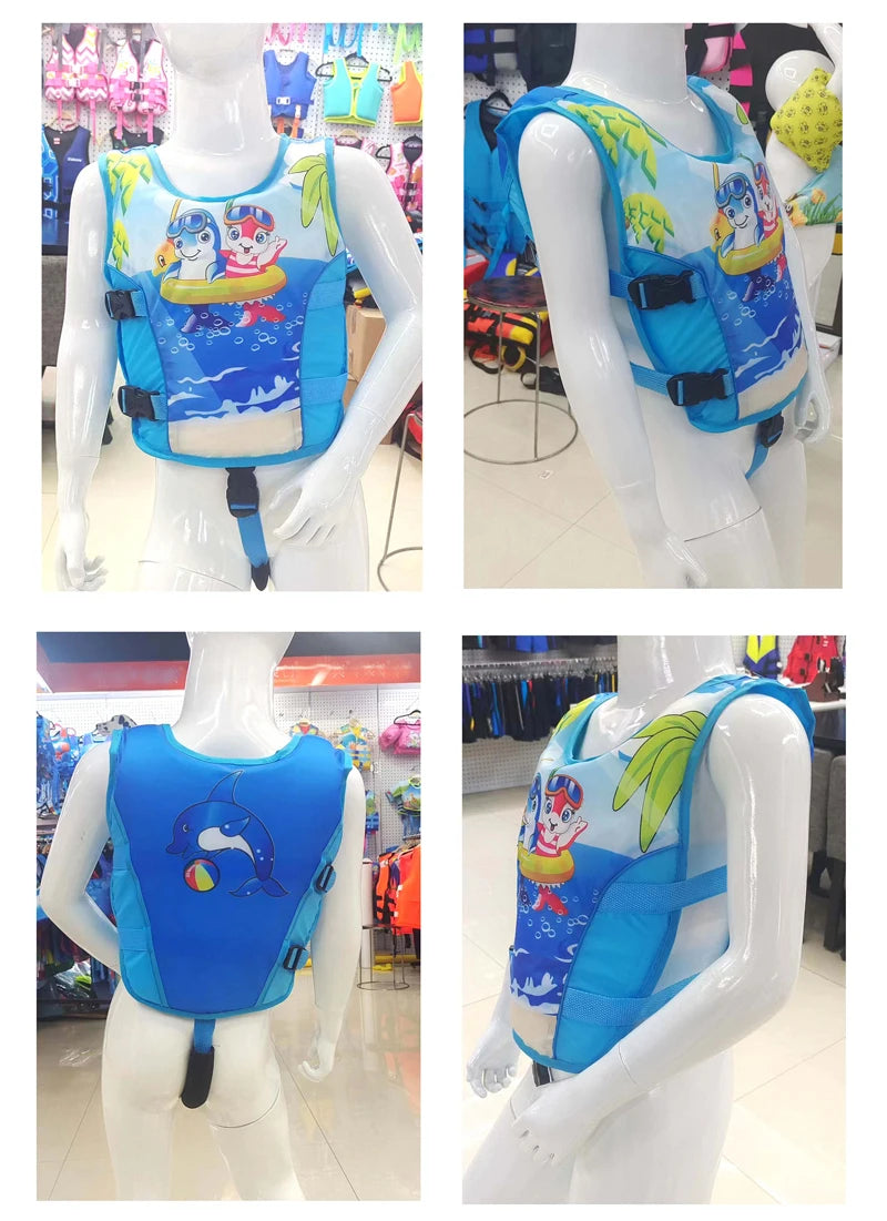 Boy Girl Non Inflatable Swim Vest Safer Baby Float Vest Swimwear Kids Good Swimming Learning Helper Swimming Pool Accessories