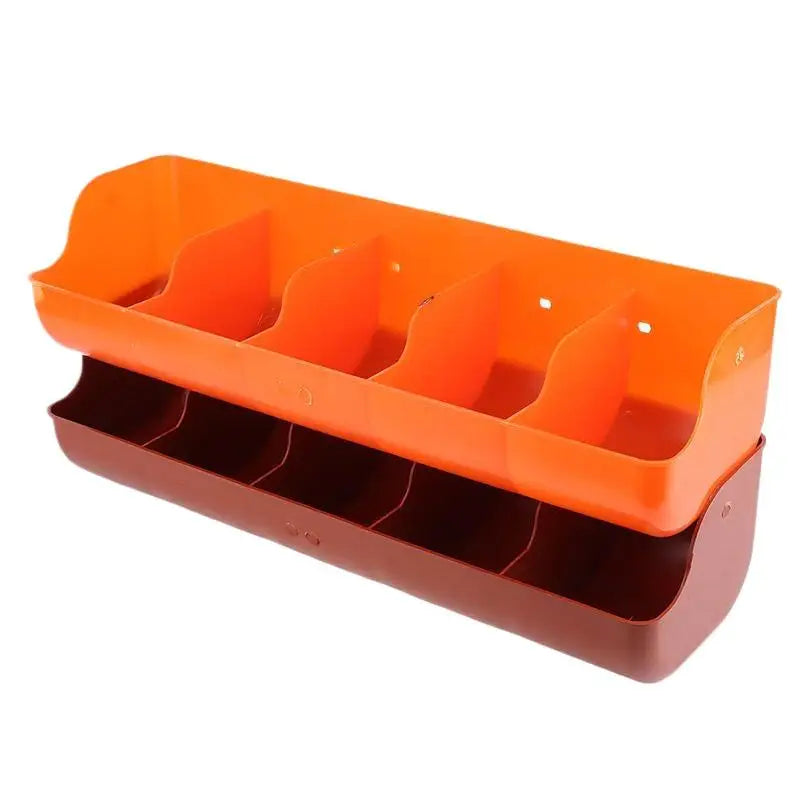 5 Slots Piglet Fodder Slot Farm Animal Supplies Livestock Fodder Dish Feeding Bowl For Cattle Pigeon Dog Goat Piglet Feeder