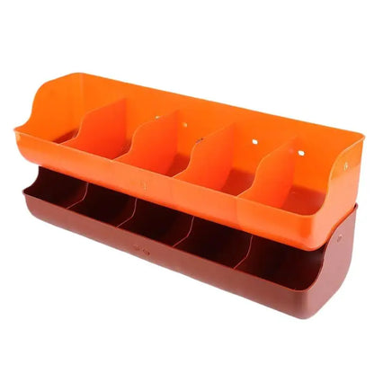 5 Slots Piglet Fodder Slot Farm Animal Supplies Livestock Fodder Dish Feeding Bowl For Cattle Pigeon Dog Goat Piglet Feeder