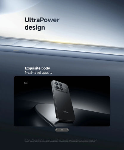 Global Version POCO F8 Pro Massive 6,210 mAh (typical) Battery 6.59" 120Hz POCO HyperRGB AMOLED Display 50MP Triple Camera with OIS