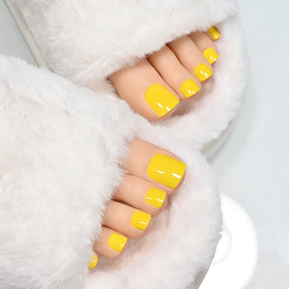 22Tips Solid Color Self-adhesive Gel Stickers for Toe Nails Waterproof Long-lasting Toenail Stickers Toe Full Cover Toenail Wrap