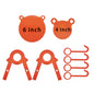 10mm thickness orange panda-shaped AR500 steel shooting practice target plate, suitable for live ammunition, strong and durable.