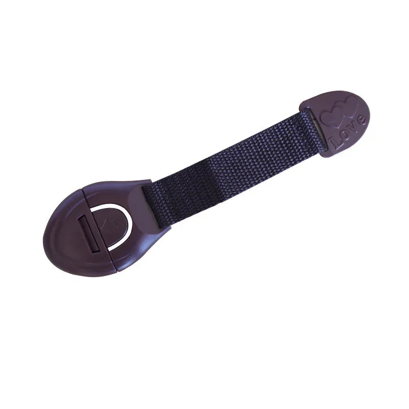 5pcs/lot Brown Cabinet Safety Lock for Baby Furniture Door Drawer Lock Refrigerator Safety Locks Child Proof Infant Protector