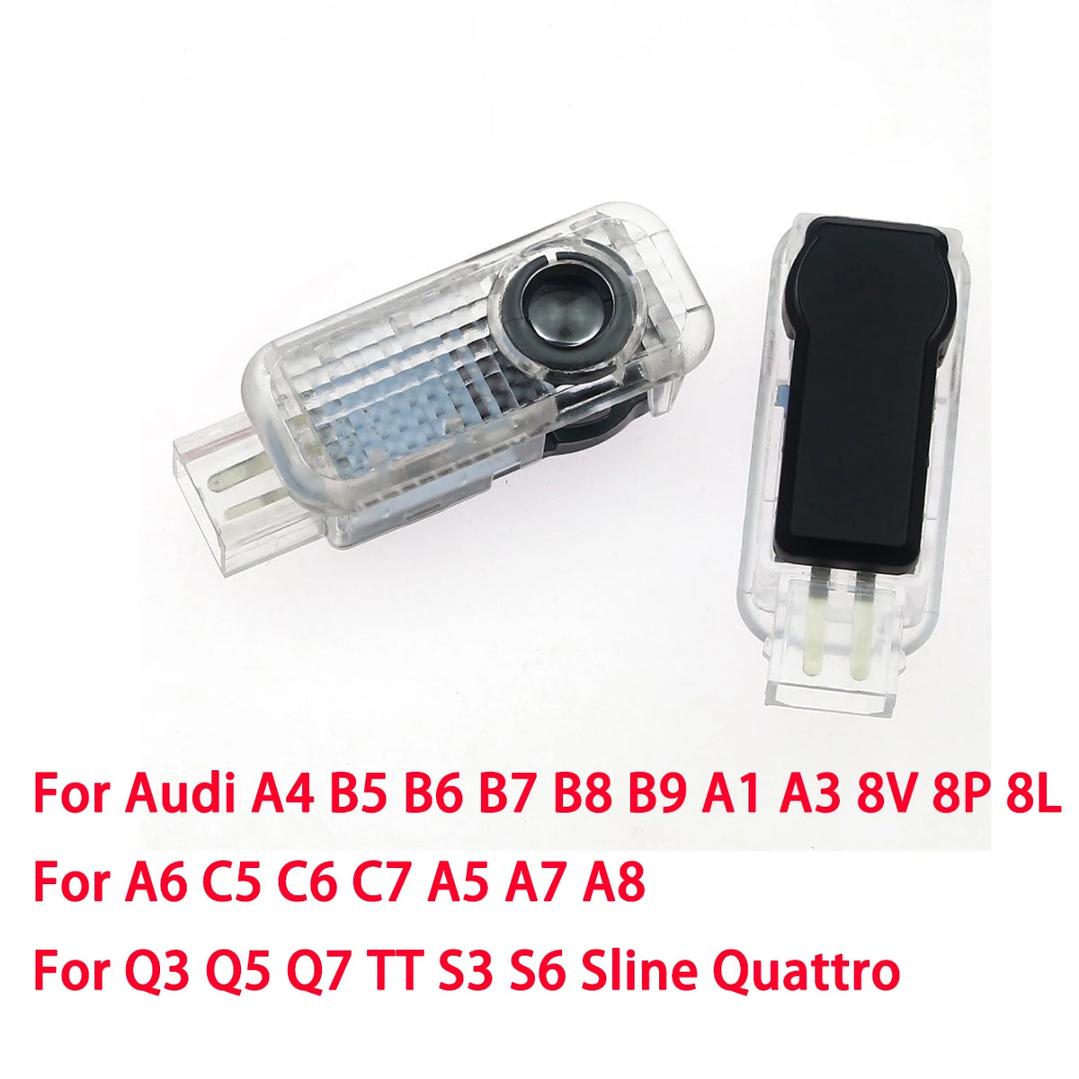 Led Car Door logo Welcome Light For Audi A4 B5 B6 B7 B8 B9 A1 A3 8V 8P 8L A6 C5 C6 C7 A5 A7 A8 Q3 Q5 Q7 TT S3 S6 Sline Quattro